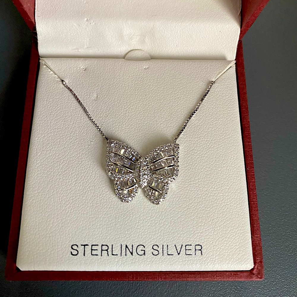 Rachel Zoe Butterfly Sterling Silver Necklace